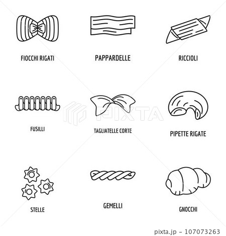 Cheese plate icons set. Outline set of 9 cheese plate vector icons for web isolated on white background 107073263