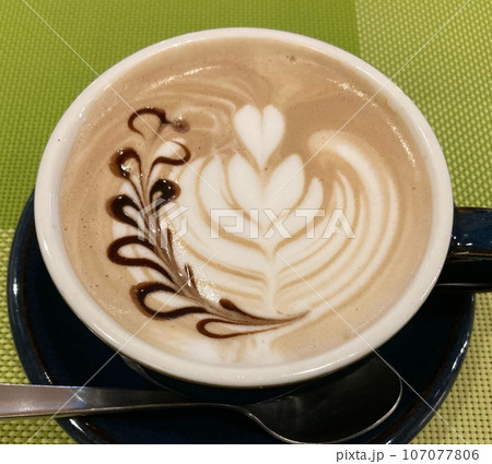 壁絵　カフェモカ　カフェラテ　アート 壁絵 カフェモカ カフェラテ アート