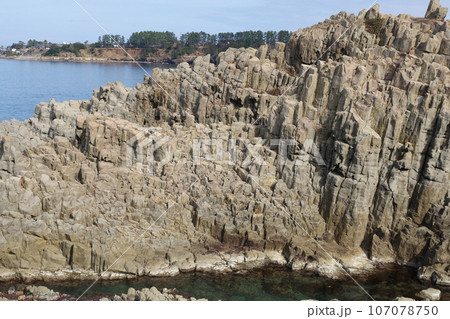 越前海岸　東尋坊の崖 107078750