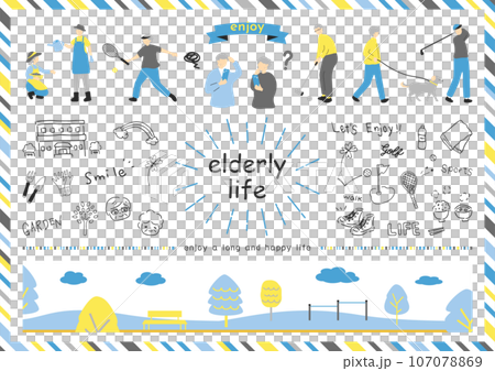 people enjoying their retirement people enjoying their retirement 107078869