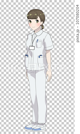 穿著醫療制服的女護士/護理人員 107080204