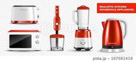 Kitchen Electric Appliances Big Illustrations Set - Stock Illustration  [34936882] - PIXTA