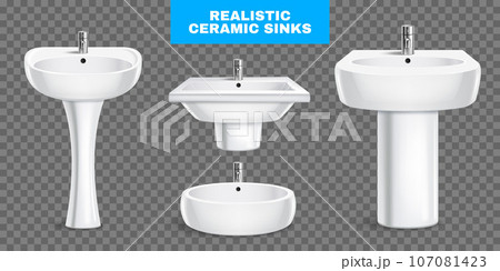 Realistic Sinks Set 107081423