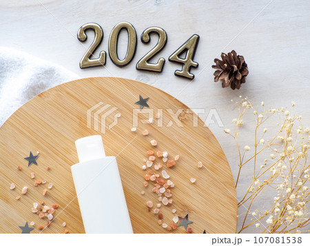 2024 and Natural skin care SPA beauty winter Christmas product design 107081538