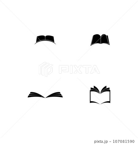 book logo stock illustration design book logo stock illustration design 107081590