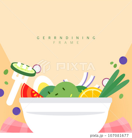 Environment, Food Object Frame illustration Environment, Food Object Frame illustration 107081677