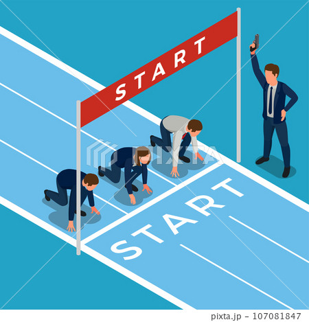 Business People Isometric Concept Business People Isometric Concept 107081847