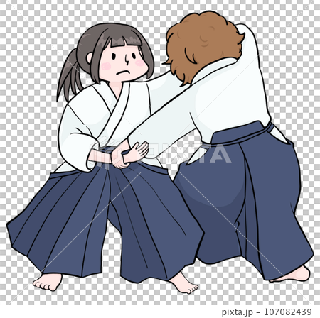 Girls doing Aikido Girls doing Aikido 107082439