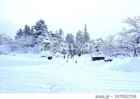 初詣 日本の神社 松が岬公園 初詣 日本の神社 松が岬公園 107082708