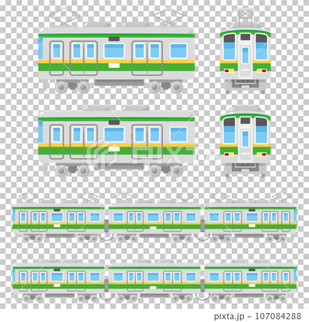 電車　シルバー　セット 107084288