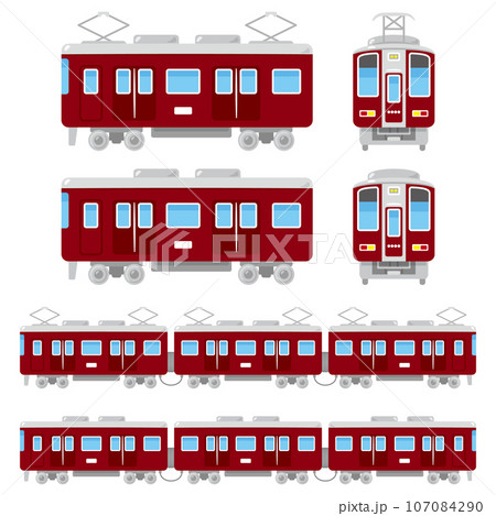 電車　エンジ　セット 107084290