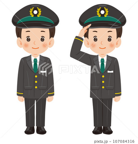 運転士の男性 運転士の男性 107084316