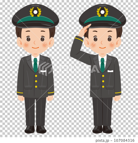 運転士の男性 運転士の男性 107084316