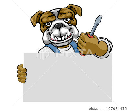Electrician Bulldog Dog Screwdriver Tool Handyman Electrician Bulldog Dog Screwdriver Tool Handyman 107084456
