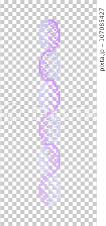 ドット絵_DNAの線(紫) ドット絵_DNAの線(紫) 107085427