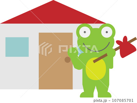 無事カエルのイメージイラスト 無事カエルのイメージイラスト 107085701
