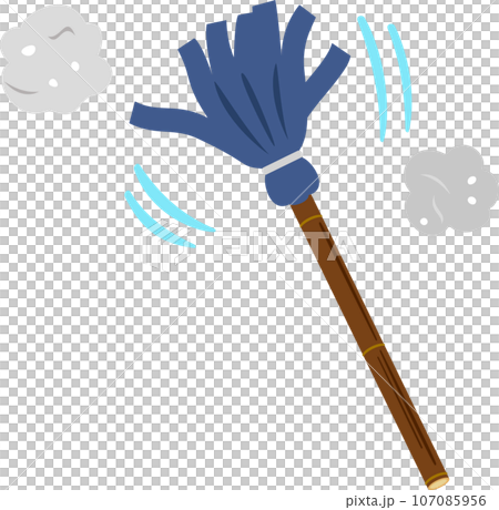 布ハタキと埃 布ハタキと埃 107085956