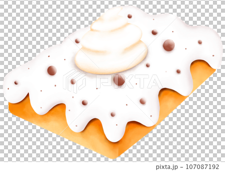 Watercolor pumpkin pie 107087192