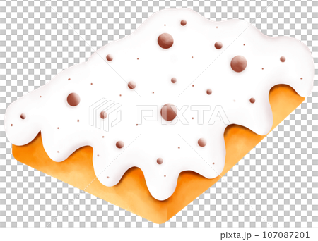 Watercolor pumpkin pie 107087201