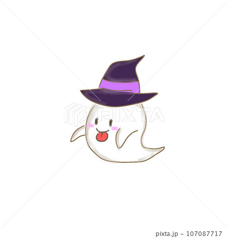 ハロウィン かわいいオバケのイラスト 107087717