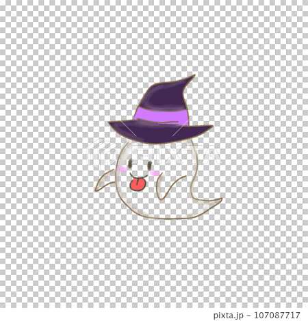 ハロウィン かわいいオバケのイラスト 107087717