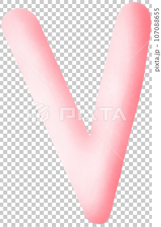 English alphabet V 107088655