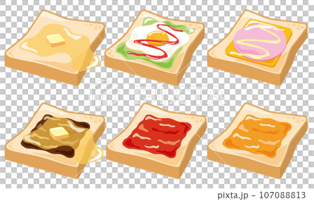 various toast sets 107088813