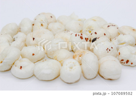 Makhana chiwda or Foxnuts with selective focus 107089502