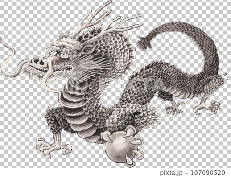 龍拿著龍珠-第二部分手繪風格 107090520