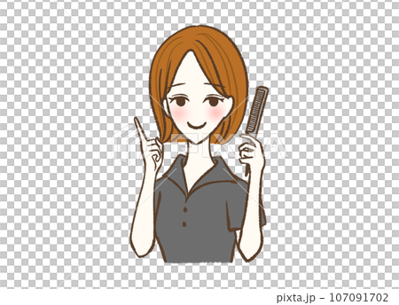 美髮師女人指著 107091702