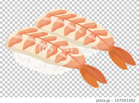 壽司_握壽司_蝦 107091892