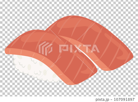 寿司_にぎり寿司_中とろ 寿司_にぎり寿司_中とろ 107091897