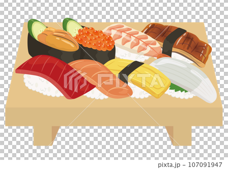 Sushi_Nigiri sushi_Sushi geta Sushi_Nigiri sushi_Sushi geta 107091947