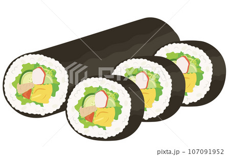 寿司_太巻き_サラダ巻 107091952