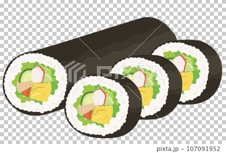 壽司_futomaki_沙拉卷 壽司_futomaki_沙拉卷 107091952