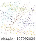抽象　色の粒 107092029