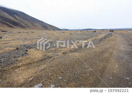 Central Iceland landscape along the road to Askja 107092221