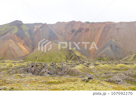 Landmannalaugar area landscape, Fjallabak Nature Reserve, Iceland Landmannalaugar area landscape, Fjallabak Nature Reserve, Iceland 107092270