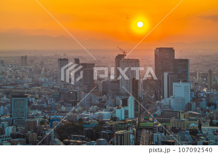 日本の東京都市景観 明日へ。脱コロナ「明けない夜はない」。渋谷駅…100年に一度の再開発。新時代へ 日本の東京都市景観 明日へ。脱コロナ「明けない夜はない」。渋谷駅…100年に一度の再開発。新時代へ 107092540