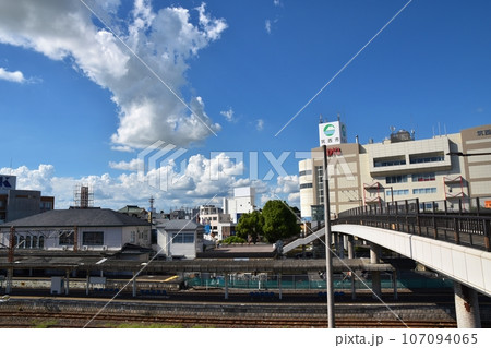 晴れた夏の下館駅 茨城 晴れた夏の下館駅 茨城 107094065