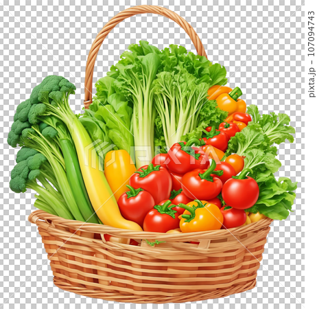 vegetables in a basket 107094743