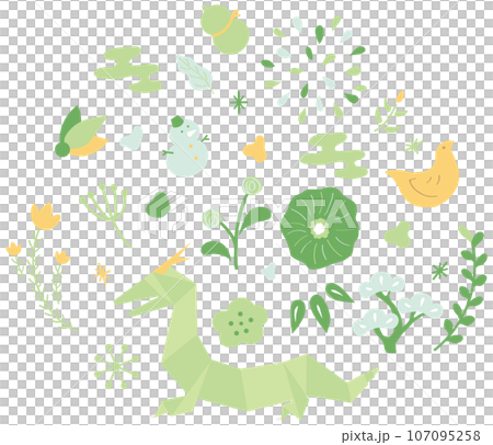 正月飾り　辰年　北欧風 107095258