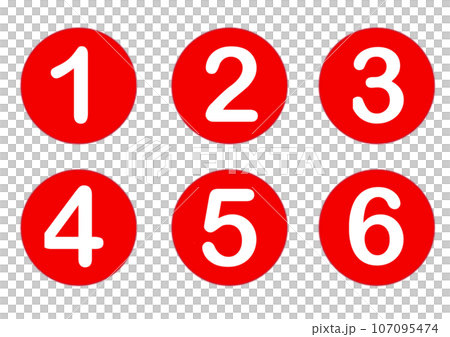 Simple numerical symbols with large letters and easy to read Simple numerical symbols with large letters and easy to read 107095474