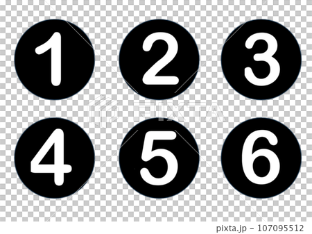 Large, easy-to-read numerical symbols Large, easy-to-read numerical symbols 107095512