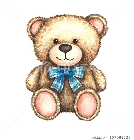 Cute Teddy Bear Girl: ilustrações stock 235335295