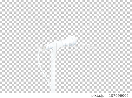 リアルタッチのスタンドマイクイラスト 107096003