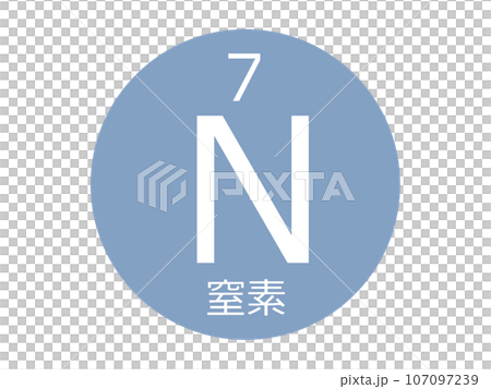 Nitrogen element symbol 107097239