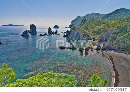 【青海島自然研究路】 山口県長門市仙崎 紫津浦 107100317