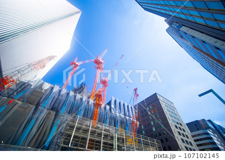 都心の建築現場　イメージ 107102145