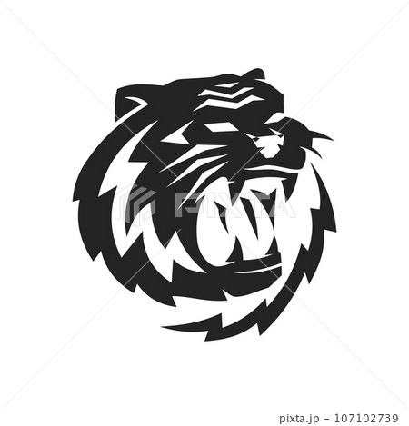 tiger logo template Isolated. Brand Identity. Icon Abstract Vector graphic tiger logo template Isolated. Brand Identity. Icon Abstract Vector graphic 107102739